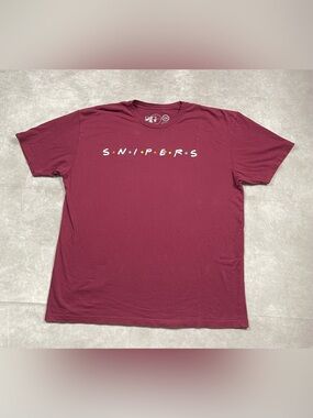 Sniper Gang Kodak Black T-Shirt Mens 2X Maroon Friends Show Logo Hip Hop Rap Tee